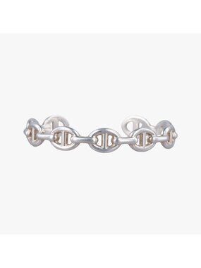 Hermes Chaine D'ancre Ancene Silver Bracelet